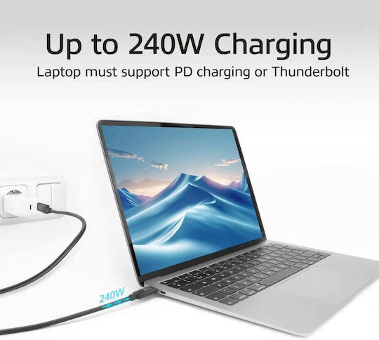 Act Cable USB-C USB-C 2 m USB4 20Gbps 240W USB-IF Certified