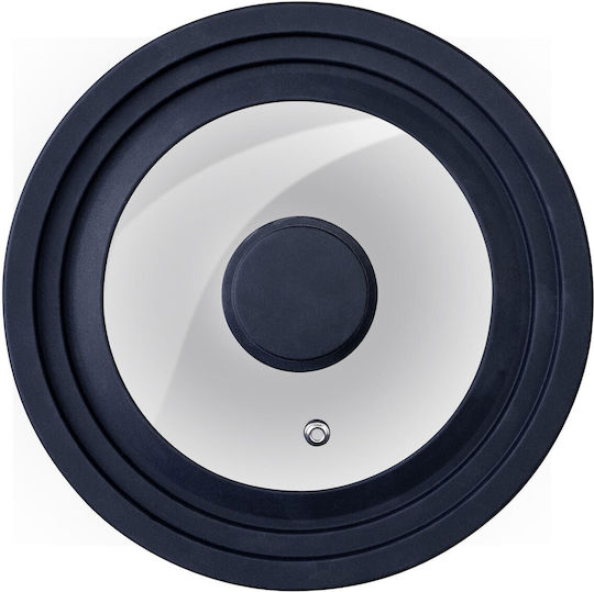 Fackelmann Capac Pentru Vase De Gătit Din Sticlă Inel Din Silicon 24-26-28cm Negru Fackelmann Capac Pentru Vase De Gătit Din Sticlă Inel Din Silicon 24-26-28cm Negru