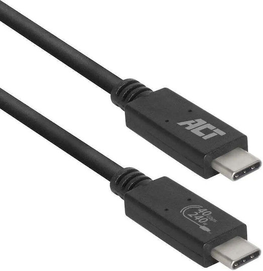 Act USB-C Кабел USB-C Към USB-C 0.8 М USB4 40Gbps 240W USB-IF Сертифициран