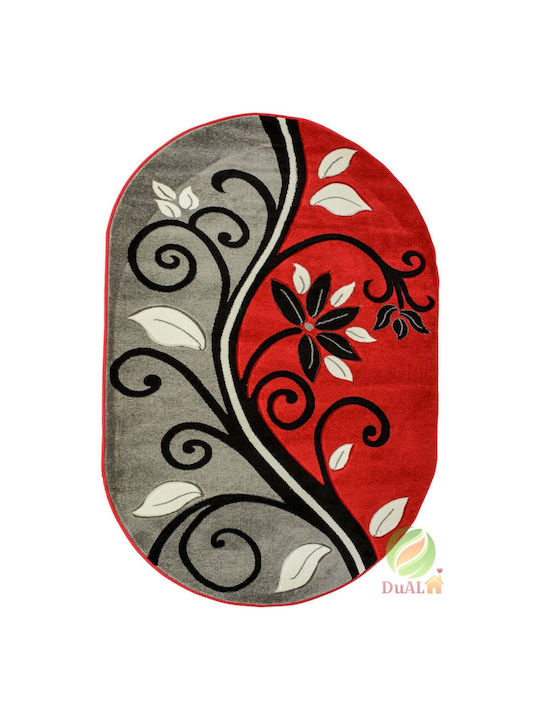 Anti-slip Rug Rectangular Red