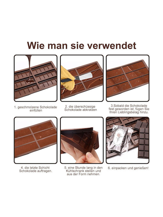 Mold Dubai Chocolate Set Stickers Φόρμα Ζαχαροπλαστικής από Σιλικόνη