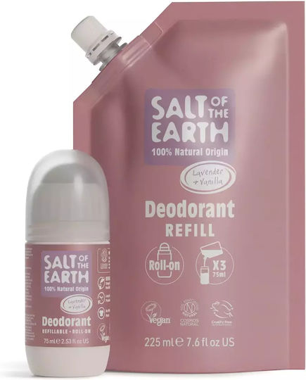 Salt of the Earth Salt Earth Lavender & Vanilla Αποσμητικό σε Roll-On 225ml