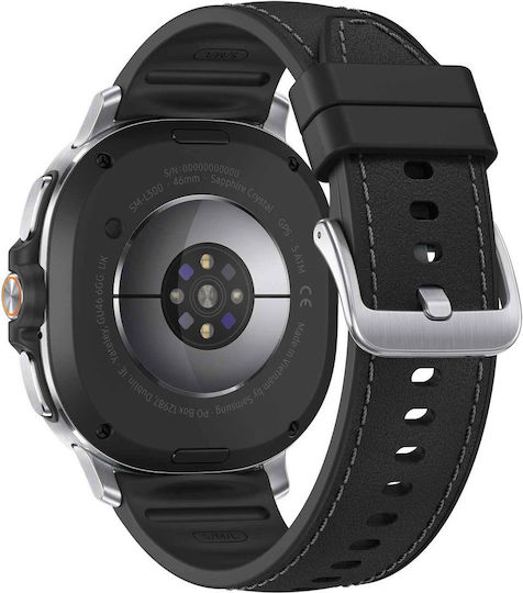 Samsung Galaxy Watch8 Classic Stainless Steel 46mm Waterproof with eSIM and Heart Rate Monitor (Black)