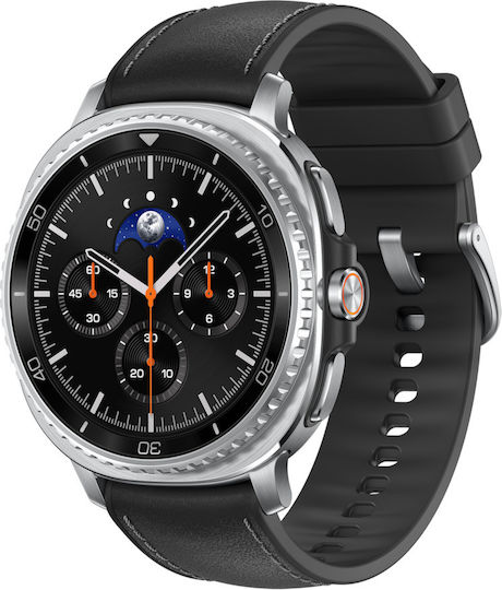 Samsung Galaxy Watch8 Classic Stainless Steel 46mm Waterproof with eSIM and Heart Rate Monitor (Black)