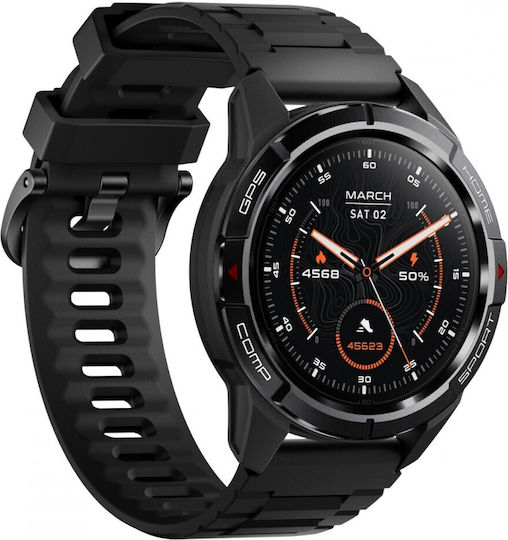 Mibro GS Active Smartwatch με Παλμογράφο (Μαύρο)