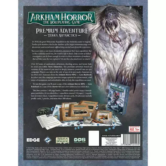 Edge Studio Arkham Horror RPG Premium Adventure Terra Antarctica