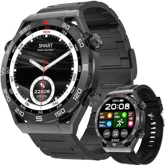 Aluminiu Smartwatch (Negru)