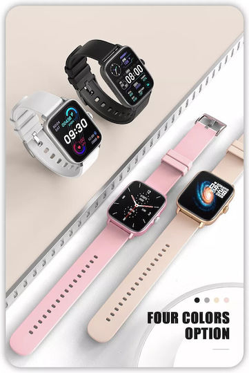 Techno Gold Smartwatch Idealstore Full Hd 1.7 Inch Screen 280x280 Resolution Blood Pressure Heart Rate Monitoring Ip67 Water Resistant Bluetooth Call Answering Multi-sport Mode Android Ios Operating System