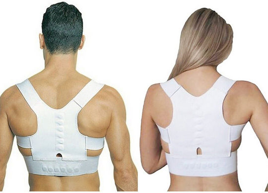 Factory Magnetic Belt Back for Men for Women White 7360