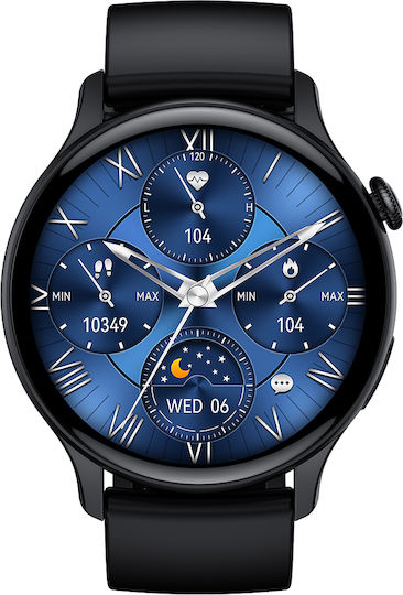 DesignoFiT Aluminiu Smartwatch (Negru)
