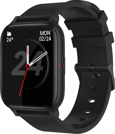 MostWanted Aluminium Smartwatch με Παλμογράφο (Μαύρο)