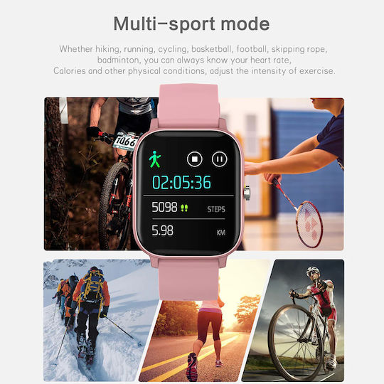 ProFiT Aluminiu Smartwatch (Roz)