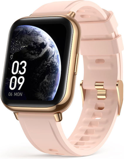 OnWear Pro Aluminium Smartwatch with Heart Rate Monitor (Gold)