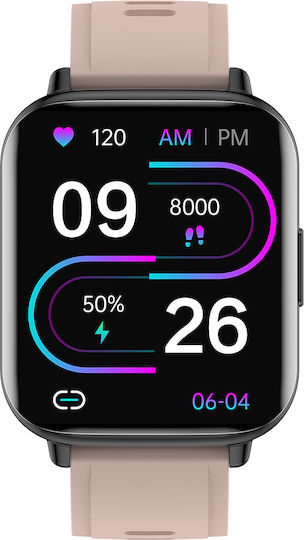 OnWear Pro Aluminium Smartwatch with Heart Rate Monitor (Gold)
