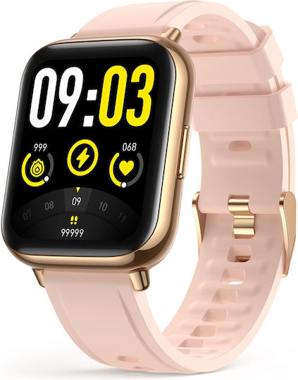 OnWear Pro Aluminium Smartwatch with Heart Rate Monitor (Gold)