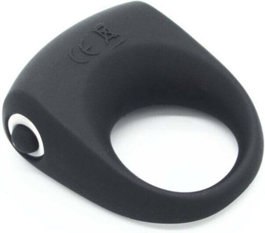 Vibrating Silicone Cock Ring Black