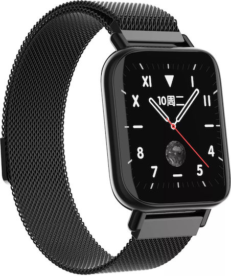 MultiFiT Aluminium Smartwatch με Παλμογράφο (Μαύρο)