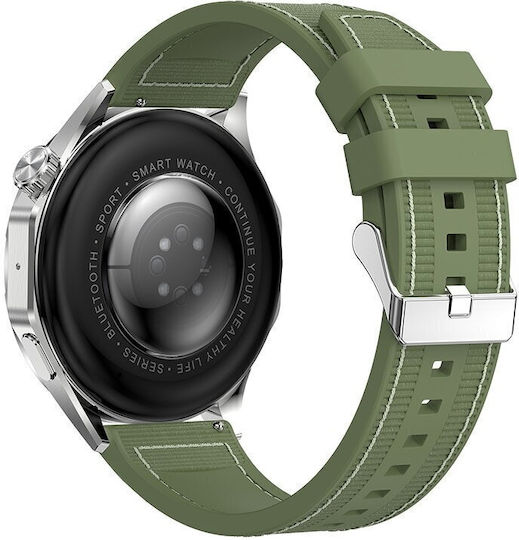 XO Watch 4 46mm με Παλμογράφο (Πράσινο)