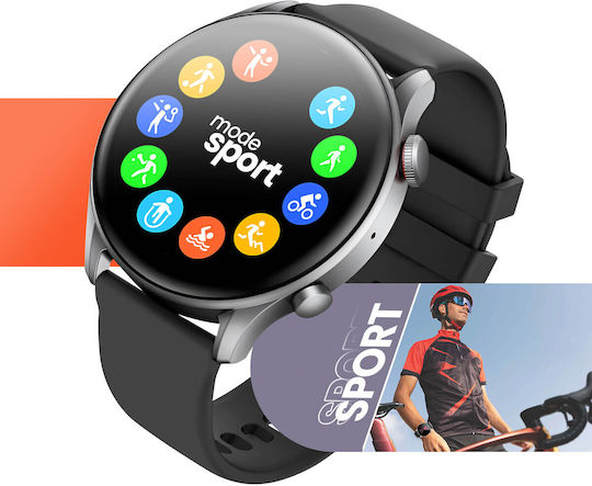 Riversong Motive 6c Pro Smartwatch με Παλμογράφο (Space Gray)