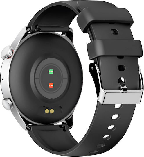 Riversong Motive 6c Pro Smartwatch με Παλμογράφο (Space Gray)