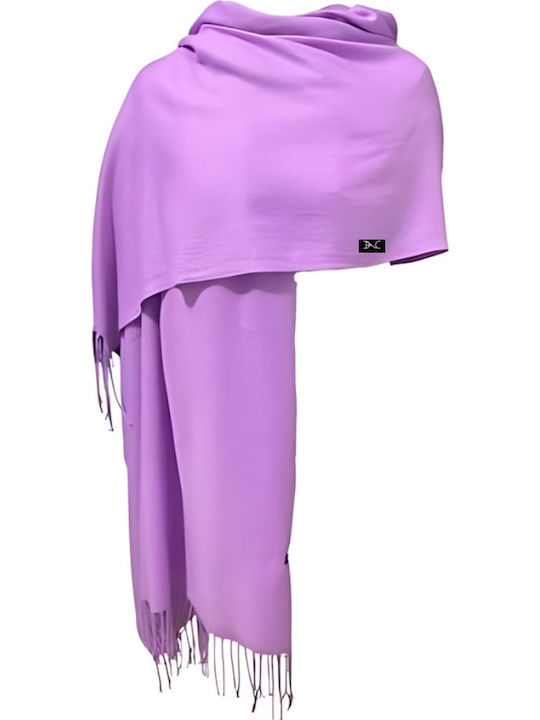 Light Purple Cashmere Scarf 190x75 Cm