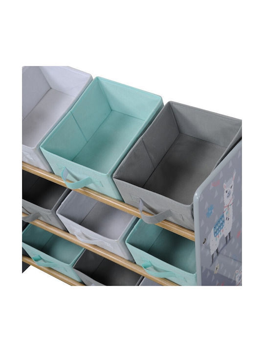 Kesper Toy Storage System made of Wood Multicolour 60x35x60cm 10pcs