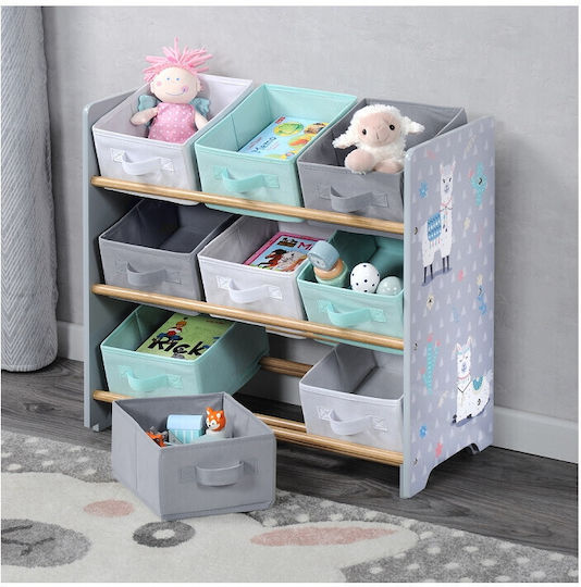 Kesper Toy Storage System made of Wood Multicolour 60x35x60cm 10pcs