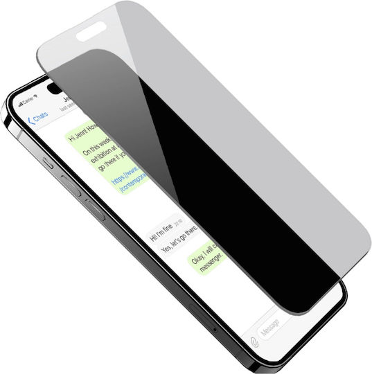 Puro Tempered Glass Puro Privacy Tempered Glass Iphone 16 Plus Iphone 15 Plus