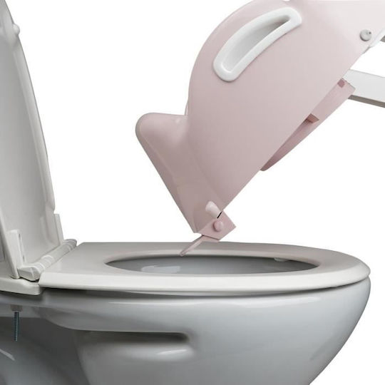 Thermobaby Toddler Toilet Seat Kiddyloo With Footrest And Handles Pink