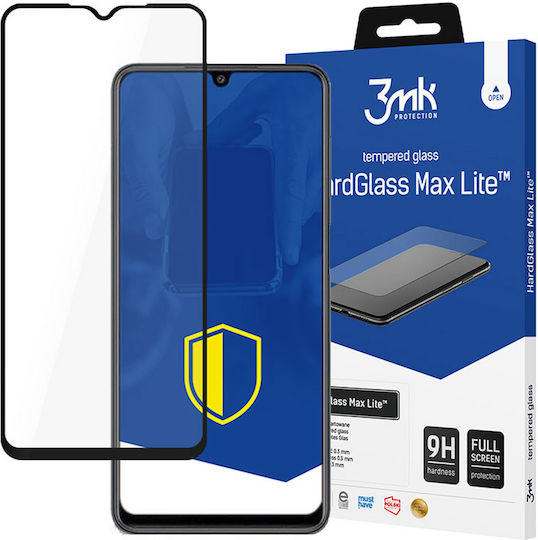 3MK HardGlass Max Lite Tempered Glass Μαύρο (Galaxy M22)