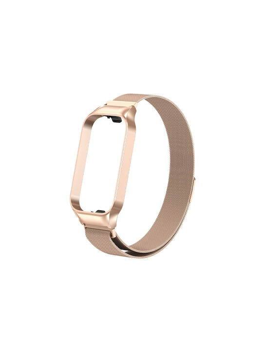 Curea Oțel inoxidabil Rose Gold (Redmi Smart Band 2)