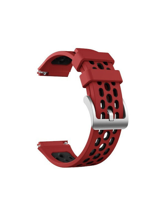 Two Tone Λουράκι Σιλικόνης Red / Black (Huawei Watch GT 2e)
