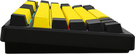 Lorgar KBP7075W Wireless Gaming Mechanical Keyboard 75% with RGB lighting (English UK) Yellow