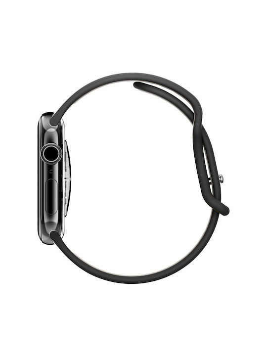 Spigen Nano Pop Strap Silicone Black (Apple Watch 6, 7, 8, 9, 10, SE, Ultra 1, 2)