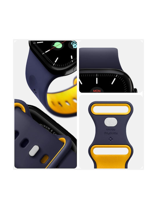 Spigen Nano Pop Λουράκι Σιλικόνης Navy Μπλε (Apple Watch 44/45/46mm/Ultra 49mm)