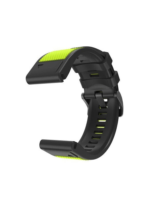 Λουράκι Σιλικόνης Lime / Black (Fenix 3 / 5X / 5X Plus / 6X / 6X Pro / 7X / 7X Pro / 8 (51mm))