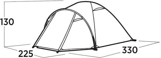 Easy Camp Σκηνή Camping Igloo Χακί με Διπλό Πανί 3 Εποχών για 4 Άτομα 330x225x130εκ.