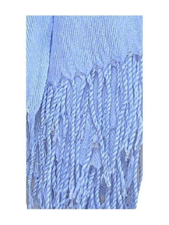 Cashmere Scarf Blue 180x70 Cm