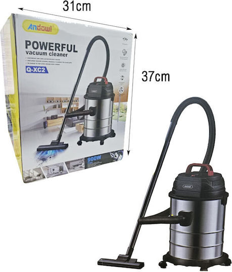 Σκούπα Υγρών / Στερεών 900W με Ανοξείδωτο Κάδο 20lt