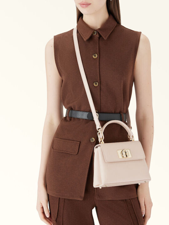 Leather Women's Bag Shoulder Nude