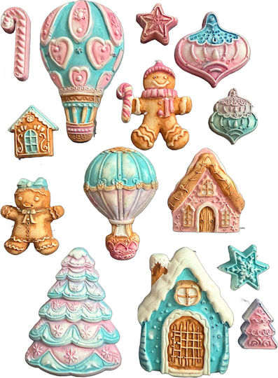 Καλούπι Σιλικόνης A5 15×21cm Stamperia Candy Christmas Gingerbreads