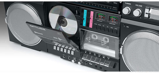 Muse Φορητό Ηχοσύστημα με Bluetooth / CD / MP3 / USB / Ραδιόφωνο Μπλε