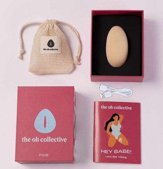 The Oh Collective Pixie Mini Κλειτοριδικός Δονητής 8cm Μπεζ