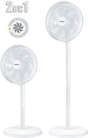 Primo Prsf-80645 Πολυμορφικός Ανεμιστήρας 50W Διαμέτρου 40.64cm με Τηλεχειριστήριο Λευκός