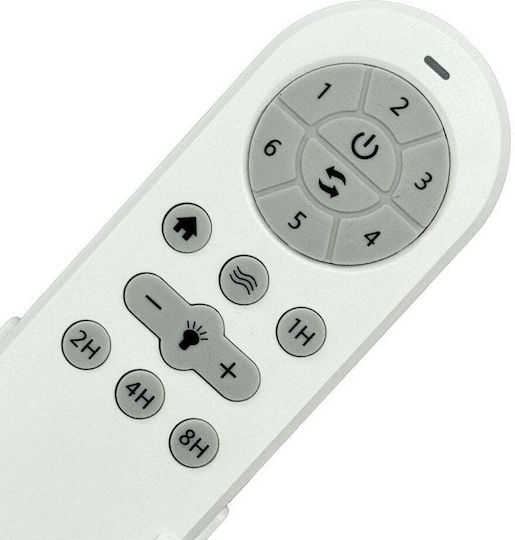 Primo Prcf-80684 Ανεμιστήρας Οροφής 66.04cm με Φως Διάφανος / Ροζ