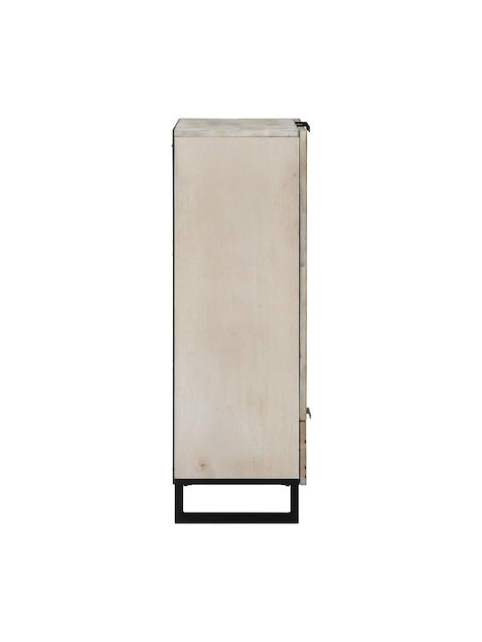 Cabinet Floor Wardrobes White and Black 60x33.5x100cm