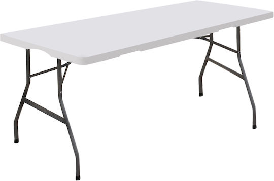 Tisch Zusammenklappbar Weiß 180x70x74cm