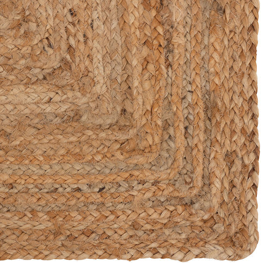 Atmosphera Rechteckiger Sommer Teppich aus natürlicher Jute 200x80cm