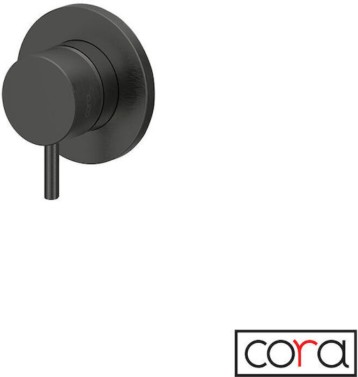 Cora Σετ Μίκτης & Εκτροπέας Εντοιχισμού για Ντουζιέρα 3 Εξόδων