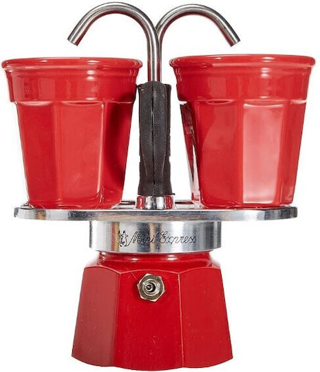 Bialetti Mini Express Μπρίκι Espresso 2cups Καφέ